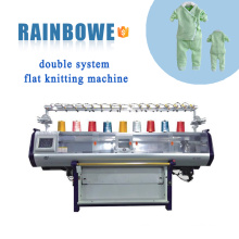 new condition high speed high quality automatic double system computerized flat knitting machine price